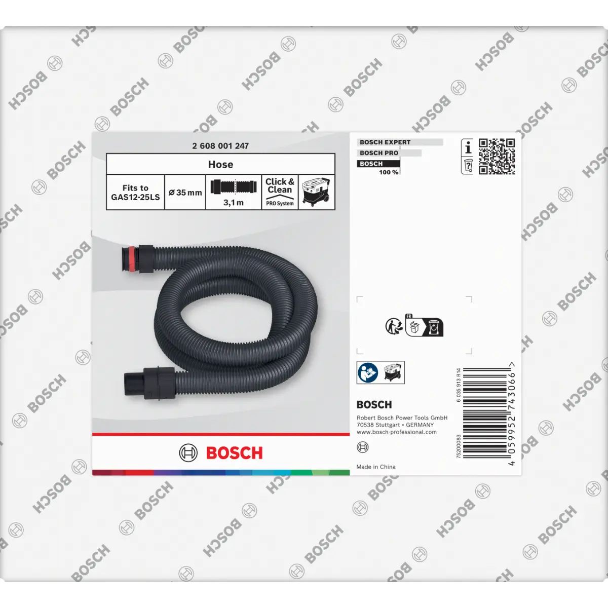 Bosch Saugschlauch, Ø35 mm, 3,1 m