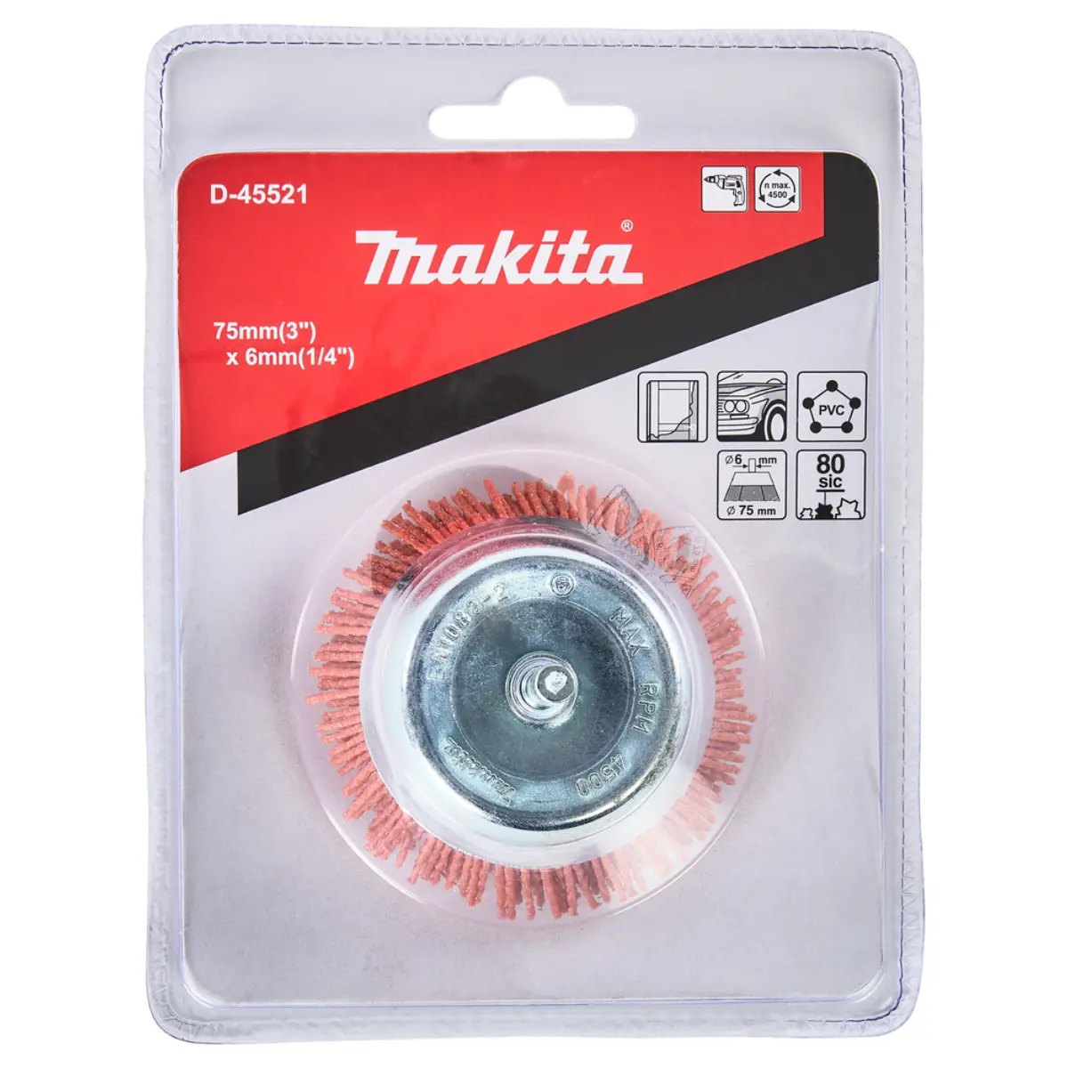 Makita Topfbürste 75mm Nylon grob - D-45521
