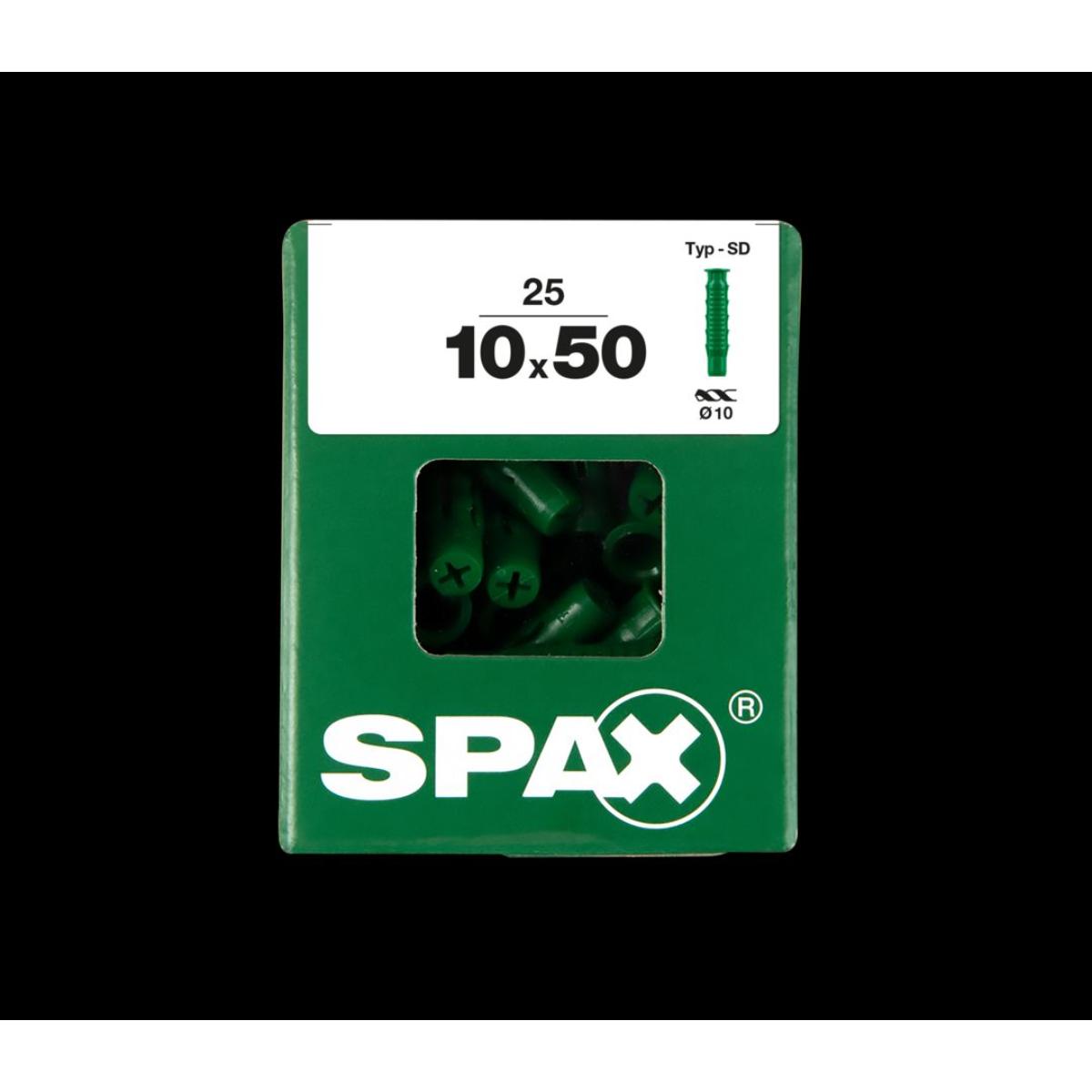 SPAX DUEBEL TYP-SD 10,0 x 50 L/ 25 Stück