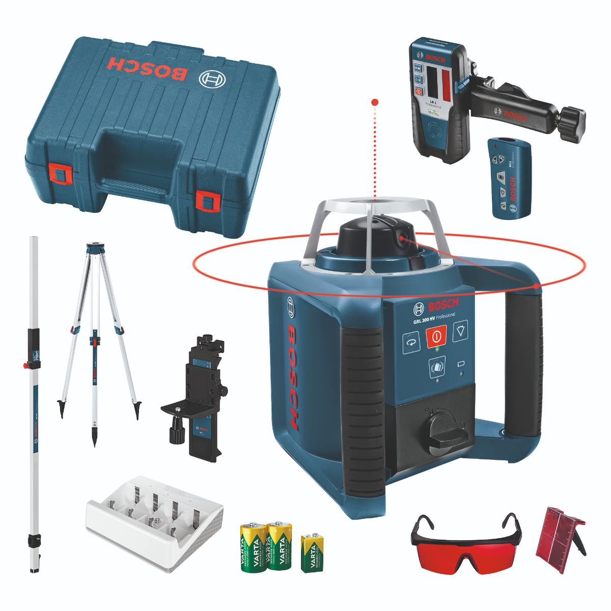 Bosch Rotationslaser GRL 300 HV im Handwerkerkoffer
