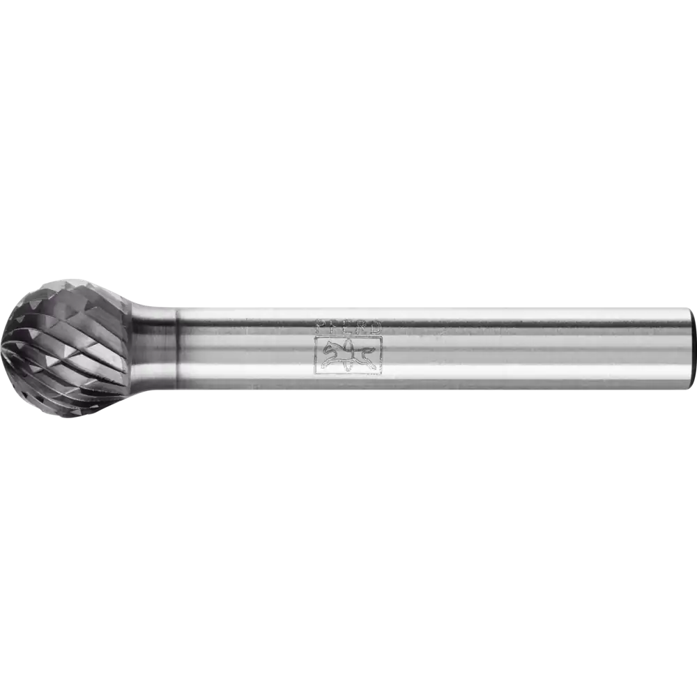PFERD TOOLS Hartmetall Frässtift Kugel KUD Z3P universal mittel kreuzverzahnt HICOAT