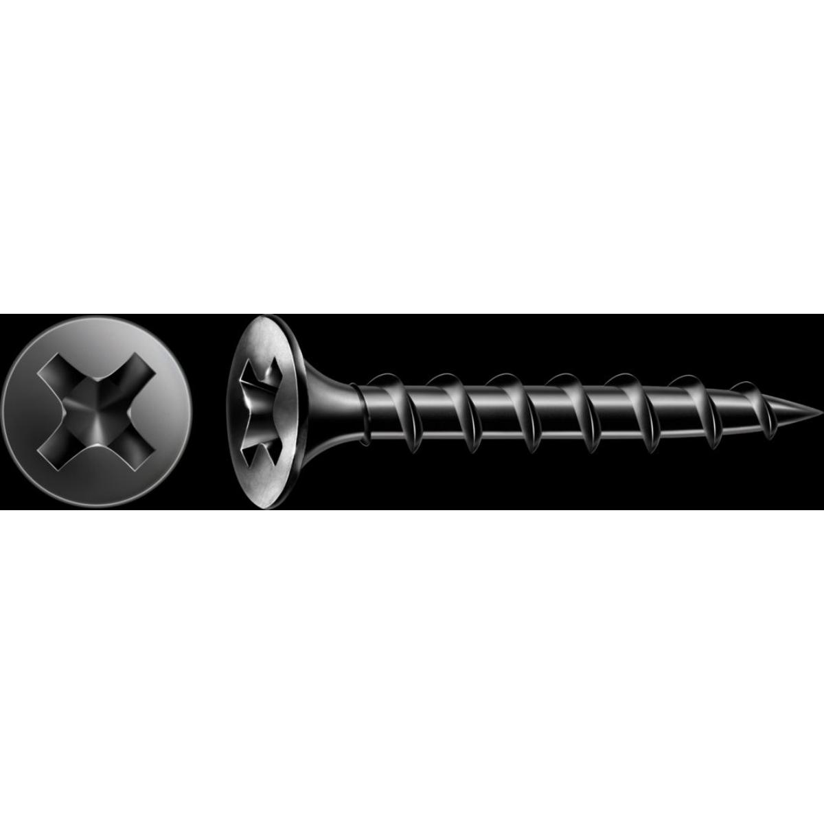 SPAX GIX-B Trompetenkopf H2 Grobgewinde phosphatiert, 500 Stück