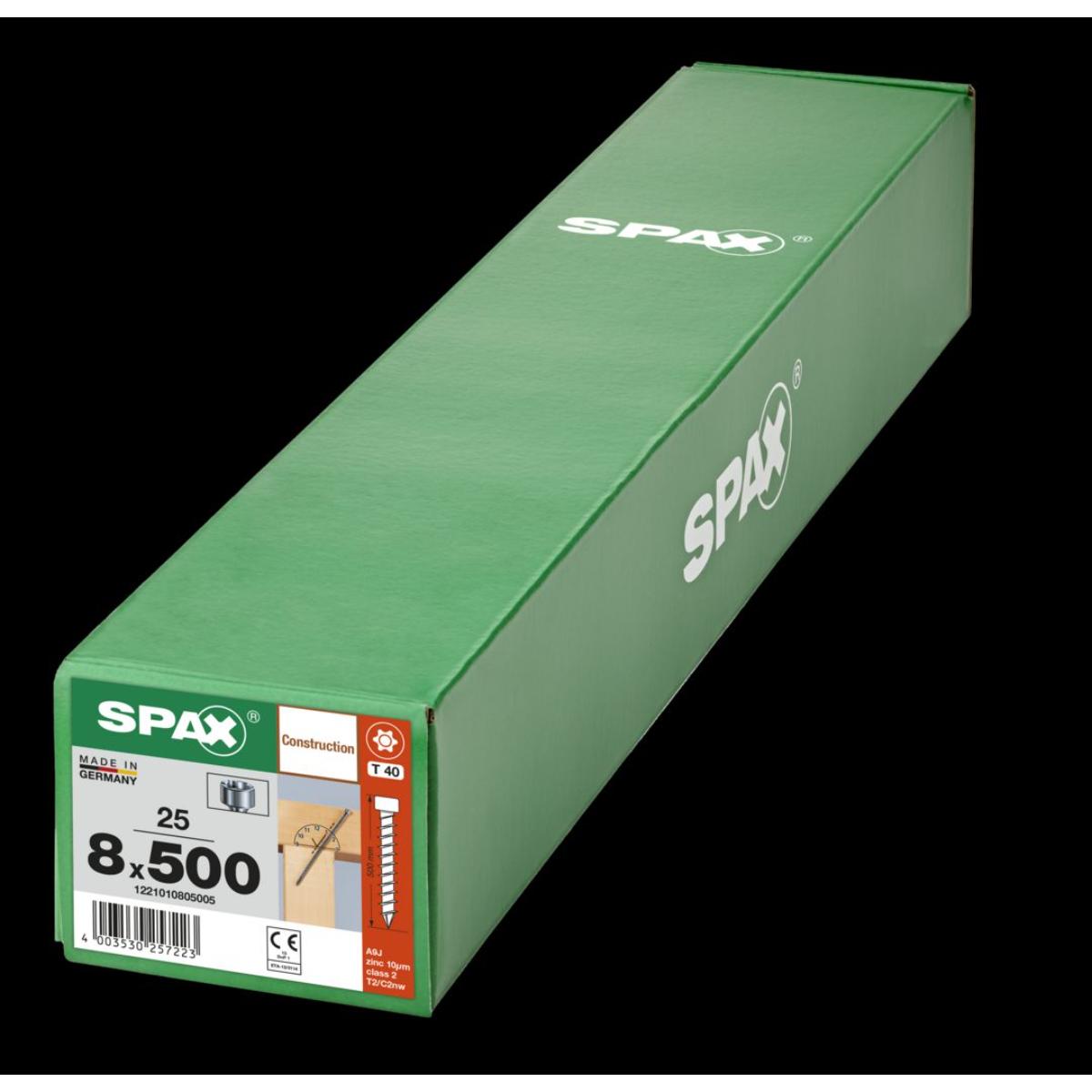 SPAX-S Zylinderkopf T-Star Plus T40 Vollgewinde Cut WIROX, 25 Stück
