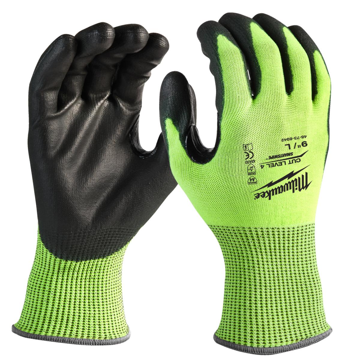 Milwaukee - SCHNITTSCHUTZHANDS. 4/D 7/S HI-VIS - 4932479926