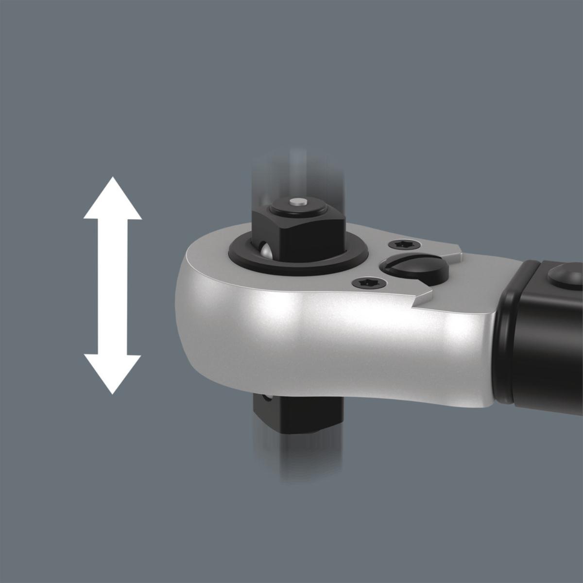Wera Click-Torque Lock C 3 R/L Drehmomentschlüssel, einstellbar, Torque Funktion, Durchsteckvierkant (1/2 zoll), Rechts-/Linksanzug, 40-200 Nm, 1/2 zoll x 40-200 Nm