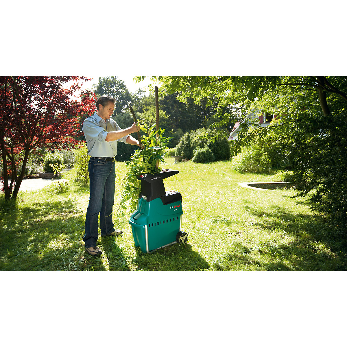 Bosch Leisehäcksler AXT 25 TC mit Fangbox 53 l