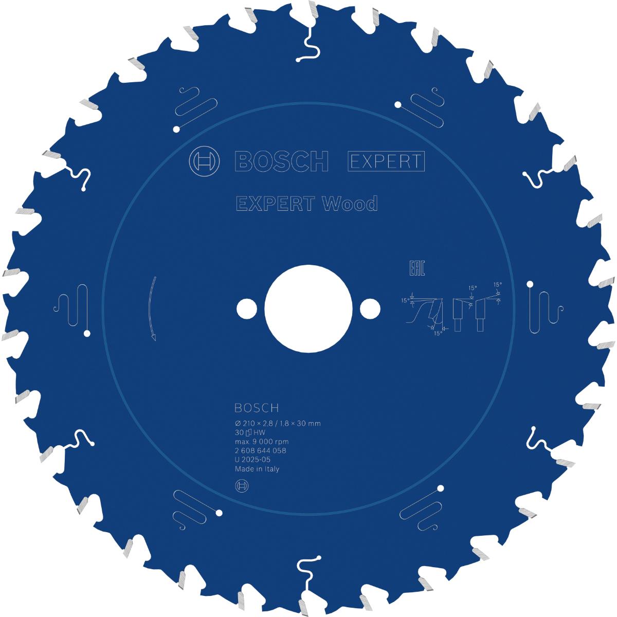 Bosch Kreissägeblatt Expert for Wood ø 210 mm