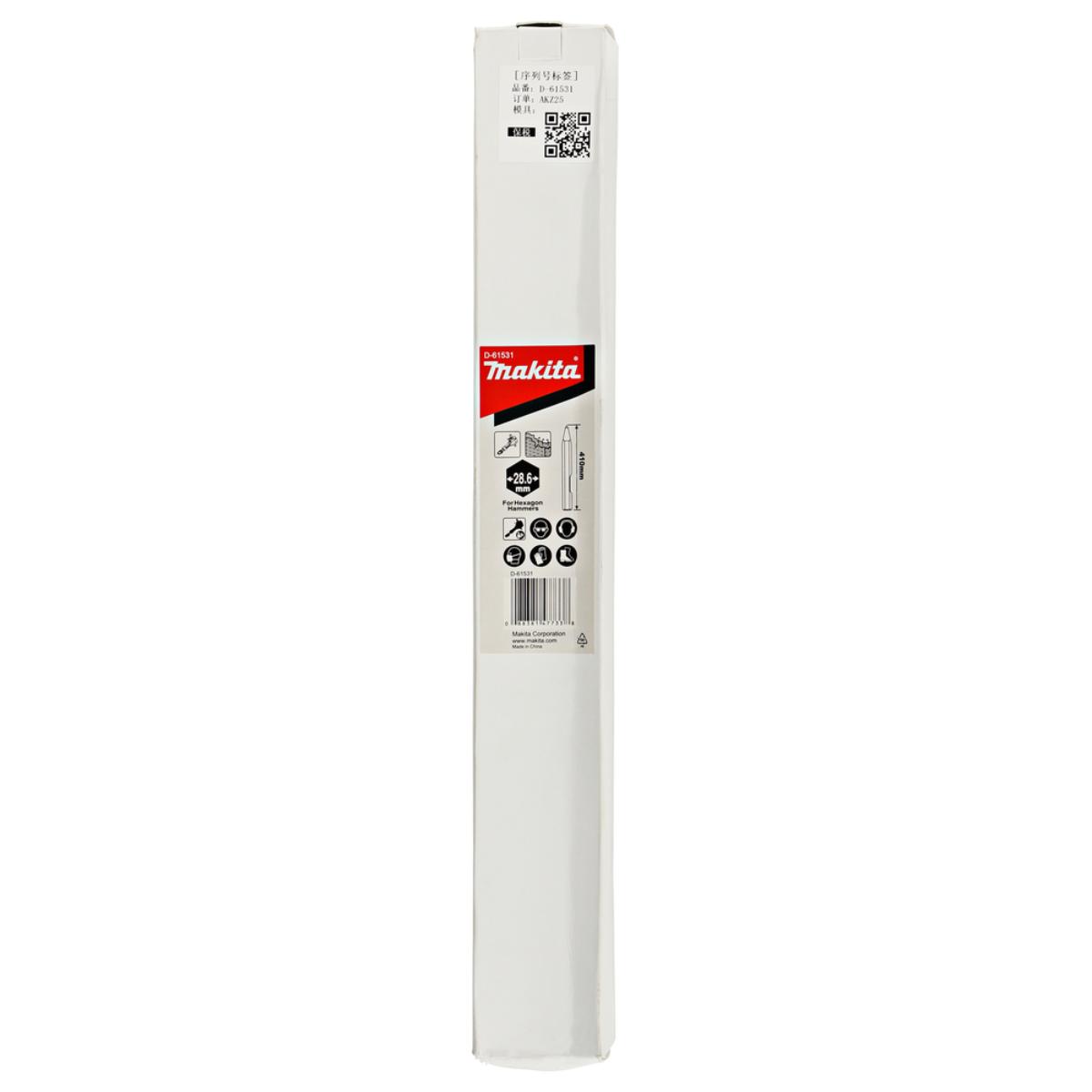 Makita Spitzmeißel Länge 410 mm 28,6 mm Sechskant (1 1/8") - 15 Stück