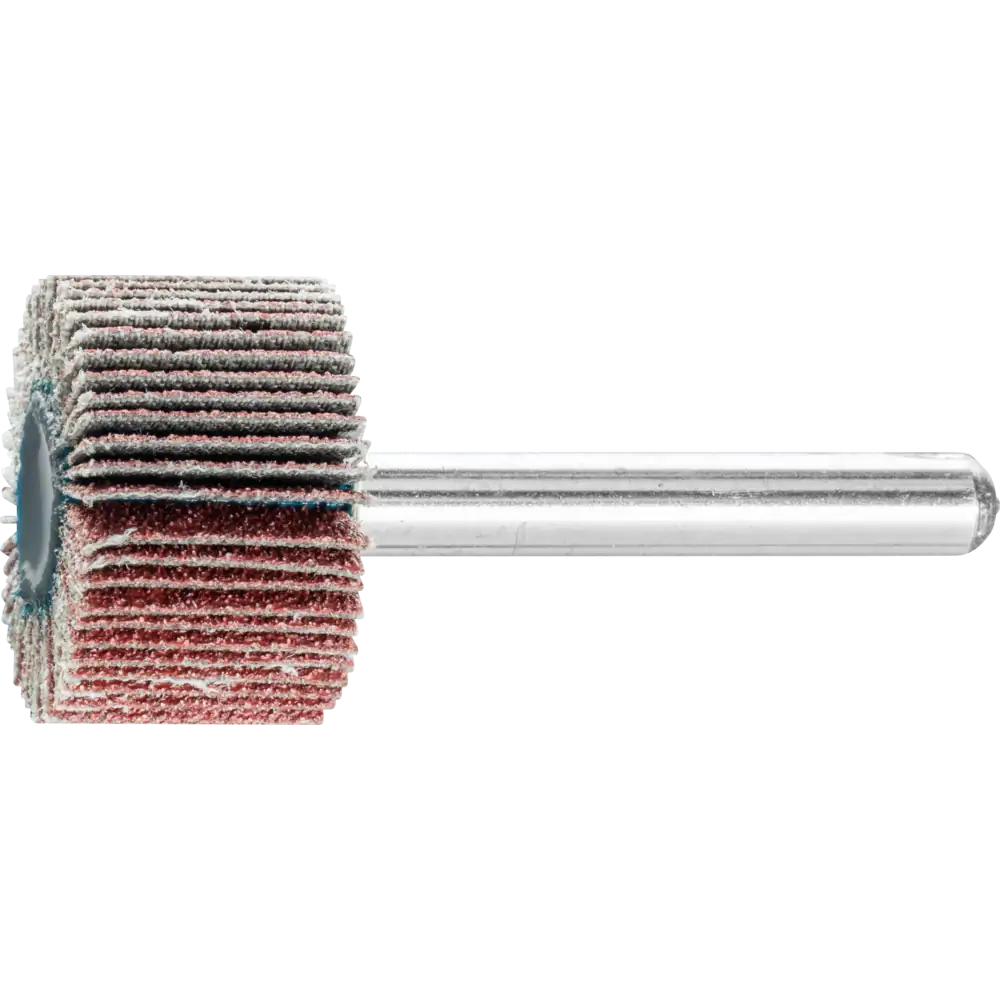 PFERD TOOLS Korund Fächerschleifer F Ø 25x15mm Schaft-Ø 6 mm A40 für Feinschliff und Finish