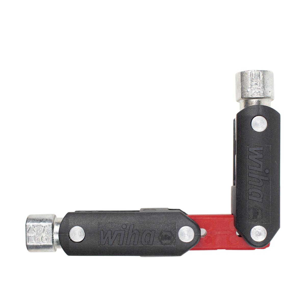 Wiha Universalschlüssel mit Doppelgelenk für Außendreikant, Außenvierkant und Doppelbart