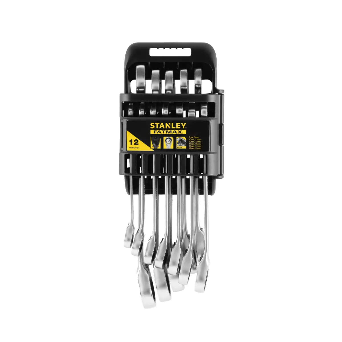 STANLEY FATMAX Schraubenschlüssel Set mit Ratsche, 12-teilig