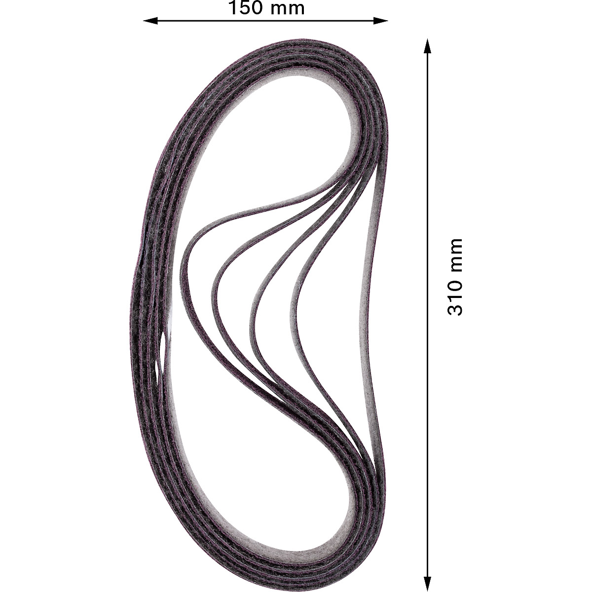Bosch EXPERT N470 Schleifband für Bandschleifer 40 x 760mm, mittel, 10-tlg.
