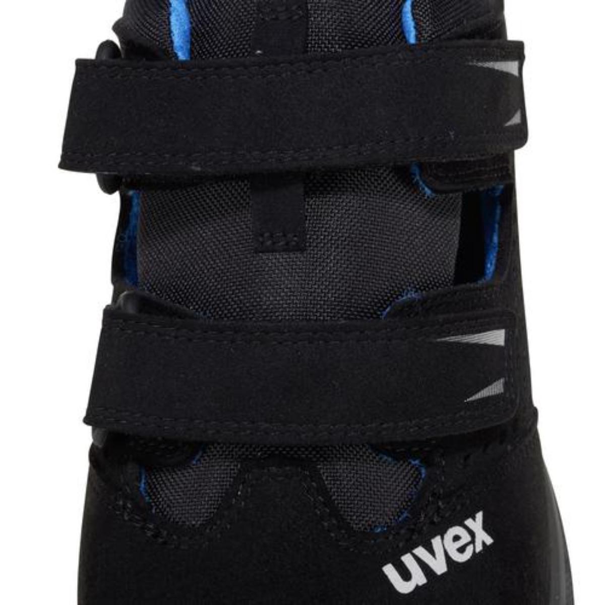 uvex 2 trend Sicherheitsschuh Sandalen S1, blau/schwarz