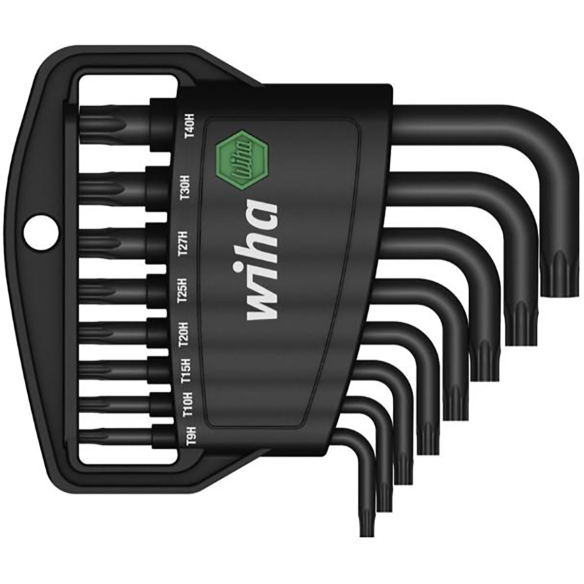 Wiha Stiftschlüssel Set im Classic Halter TORX Tamper Resistant 8-teilges Set schwarzoxidiert
