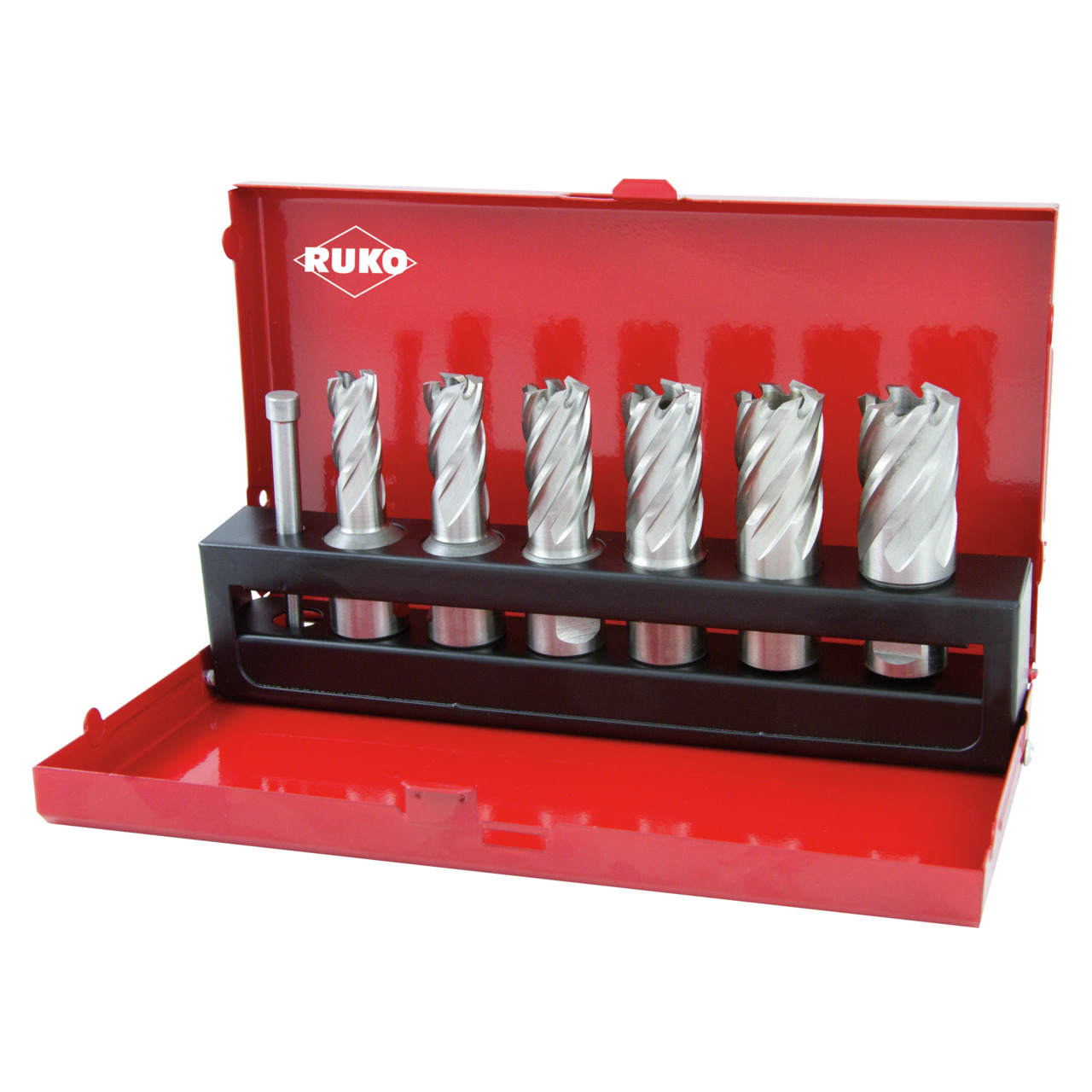 RUKO Kernbohrer-Satz HSS mit Weldonschaft (3/4") CBN geschliffen - 7-tlg.