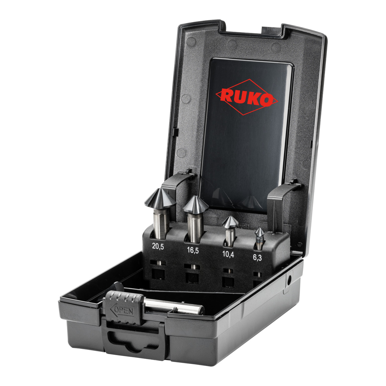 RUKO ULTIMATECUT Kegelsenker-Satz (DIN 335) Form C 90° HSS RUnaTEC - 5-tlg.