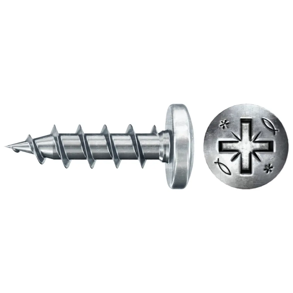 Fischer Spanplattenschraube 3,5x16 PowerFast FPF II PZF BC, Panhead, Kreuzschlitz PZ, Vollgewinde