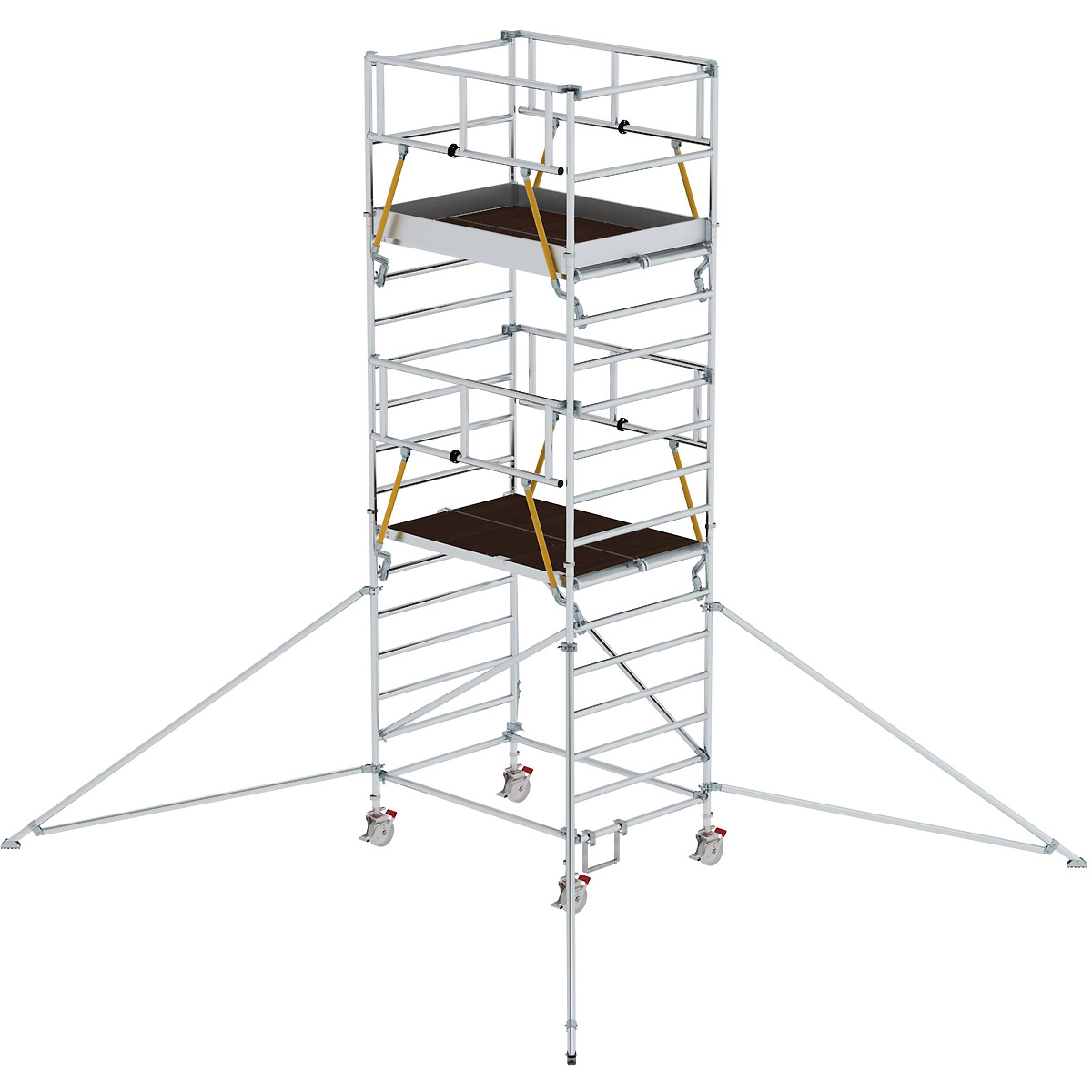Munk Rollgerüst SG 1,35 x 1,80 m mit Ausleger & Doppel-Plattform