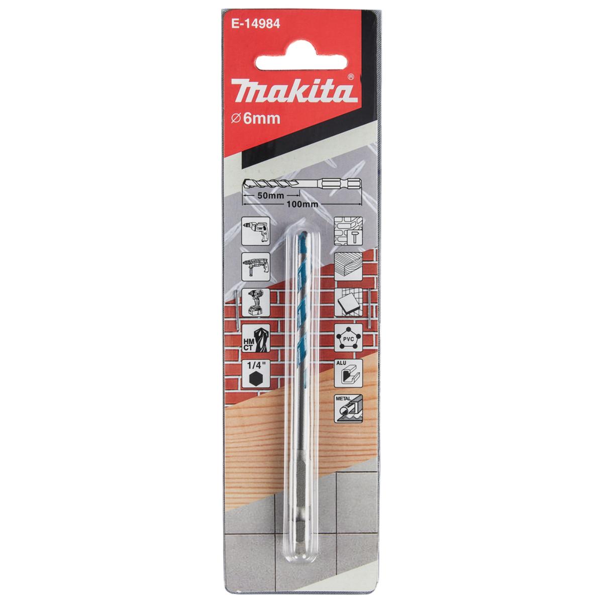 Makita TCT Multibohrer 1/4 Zoll Sechskantaufnahme