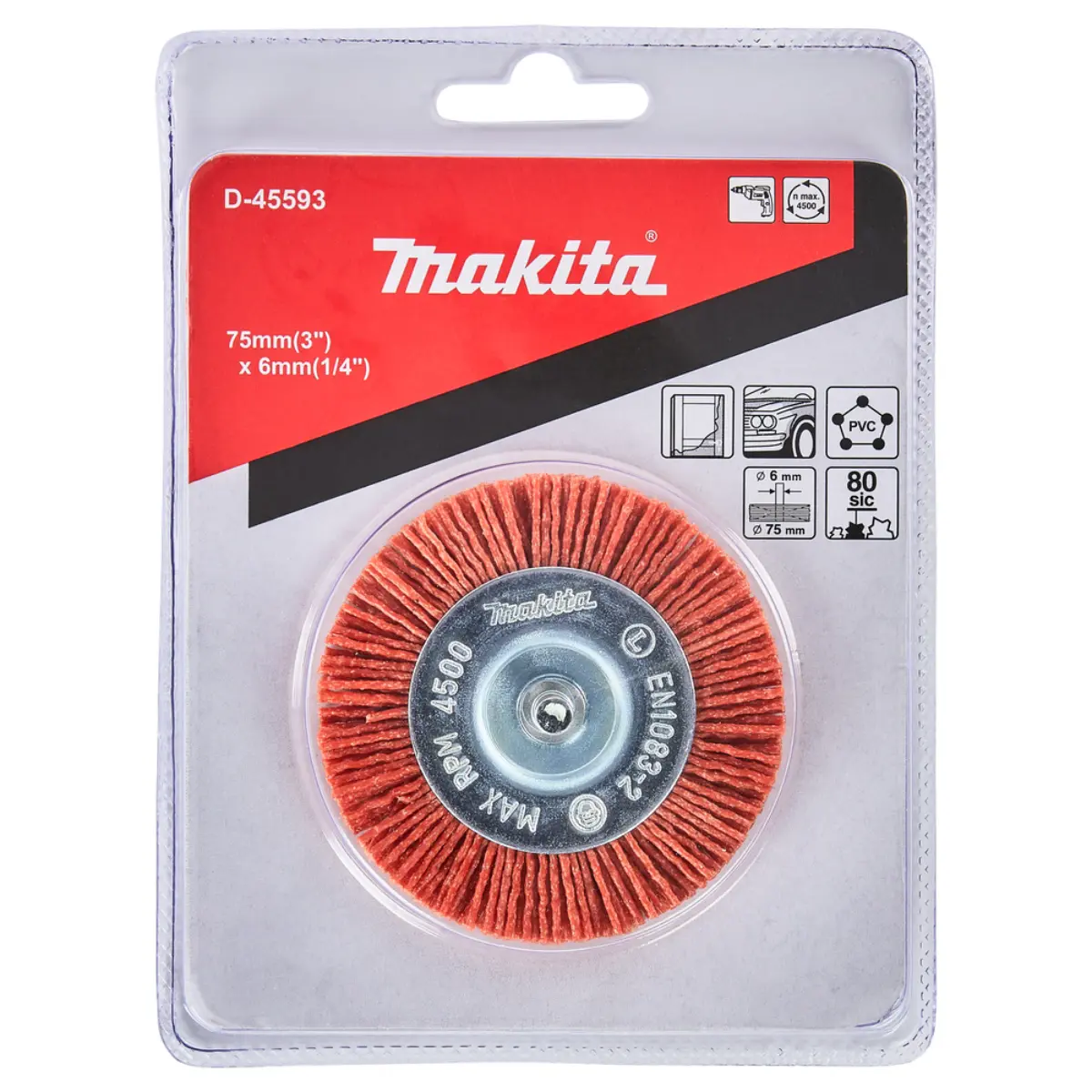 Makita Rundbürste 75mm Nylon grob - D-45593