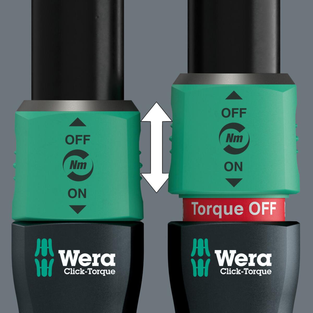 Wera Click-Torque Lock C 3 Drehmomentschlüssel, einstellbar, Umschaltknarre, Torque Lock Funktion, 40-200 Nm, 1/2 zoll x 40-200 Nm