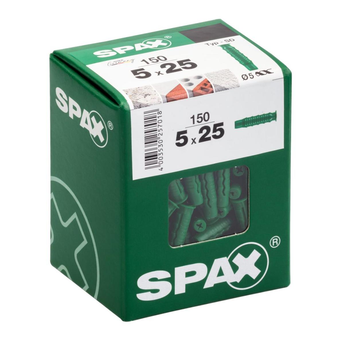 SPAX Duebel Typ-SD L 5 x 25 mm,150 Stück