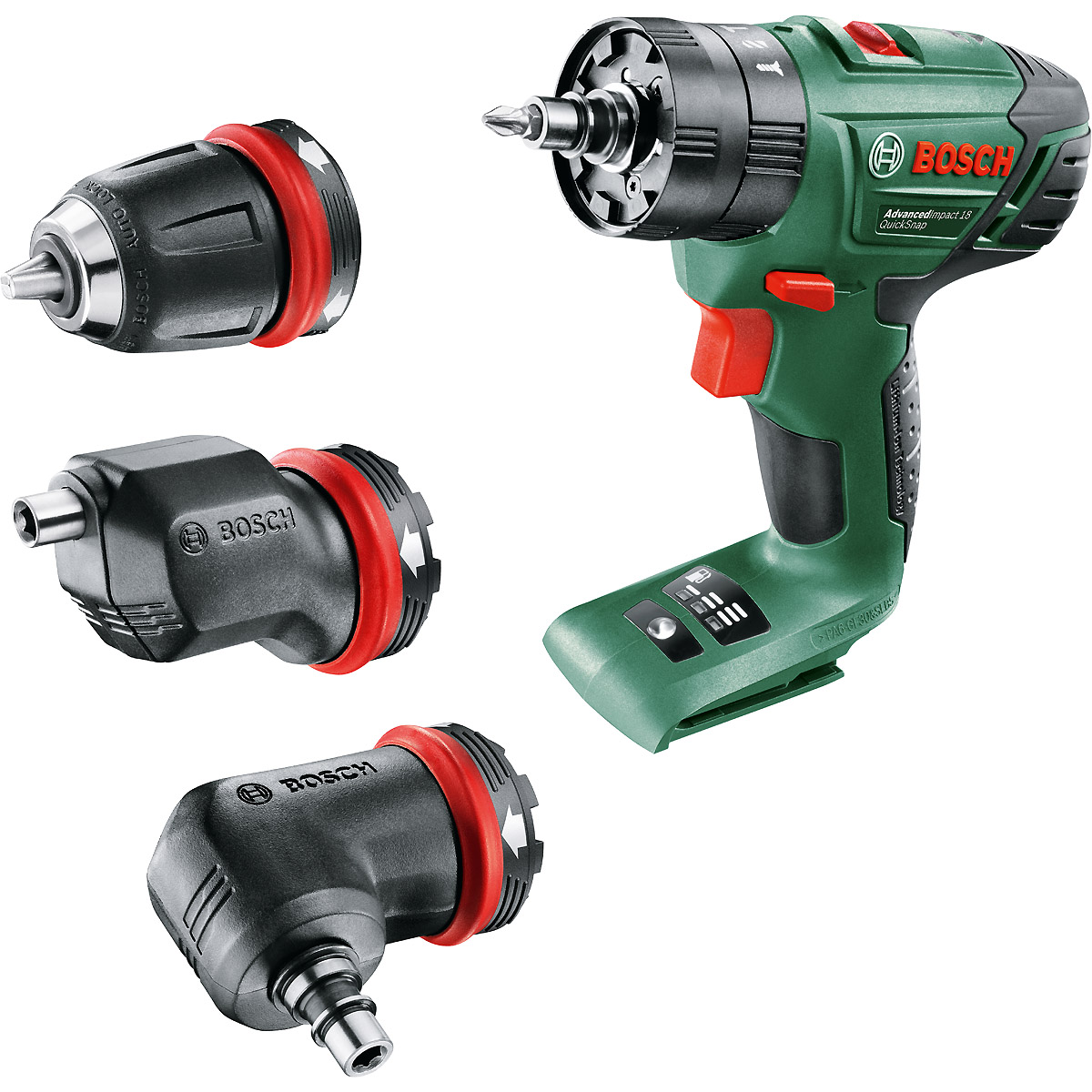 Bosch Akku-Zweigang-Schlagbohrschrauber AdvancedImpact 18 QuickSnap, o. Akku - Ladege.