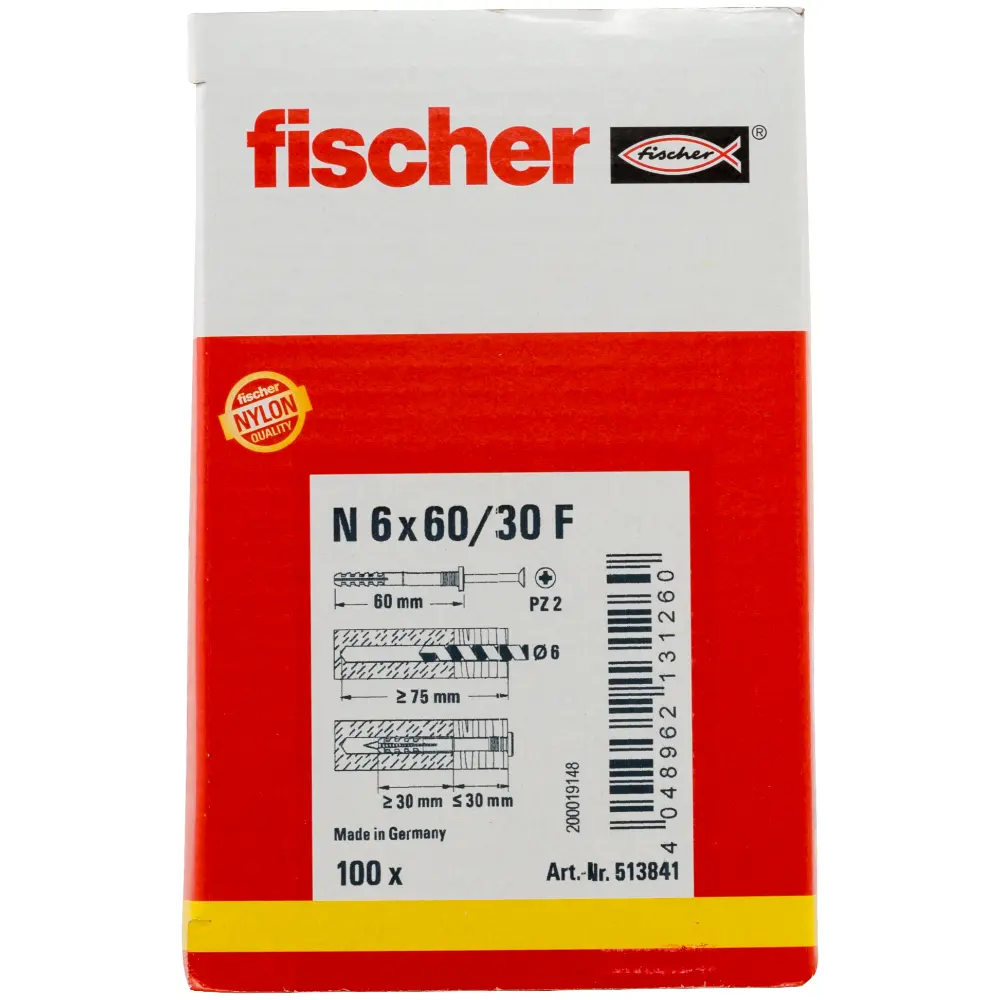 Fischer Nageldübel N 6x60/30 F (100)
