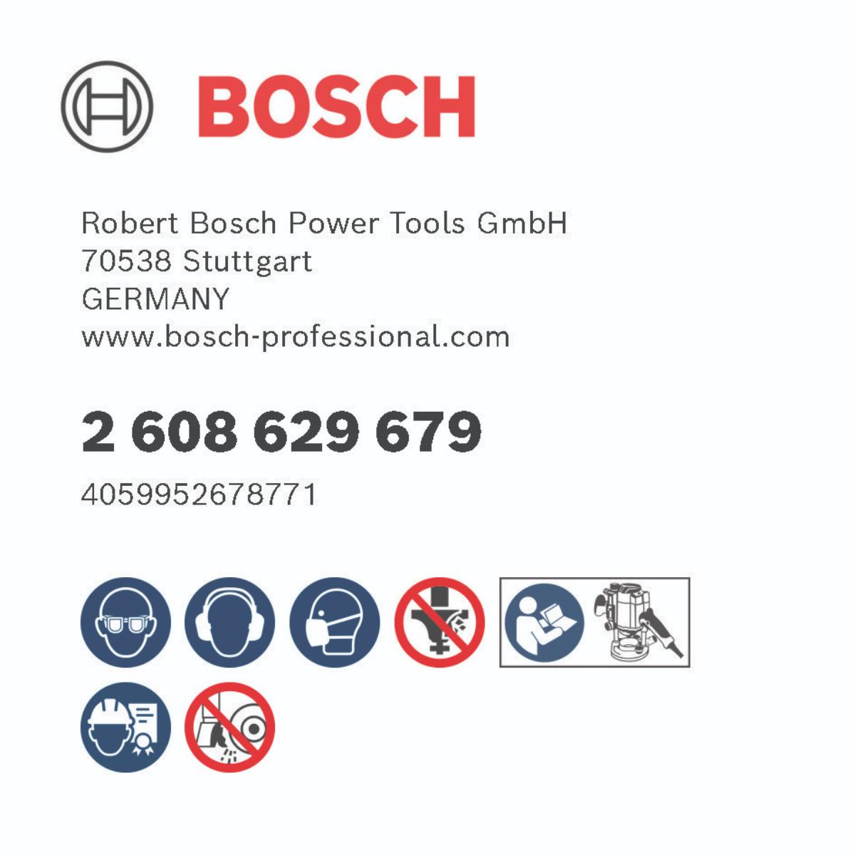 2608629679BO Bosch PRO Nutfräser, zweischneidig, Ø 16 x L 30, Schaft 8 mm