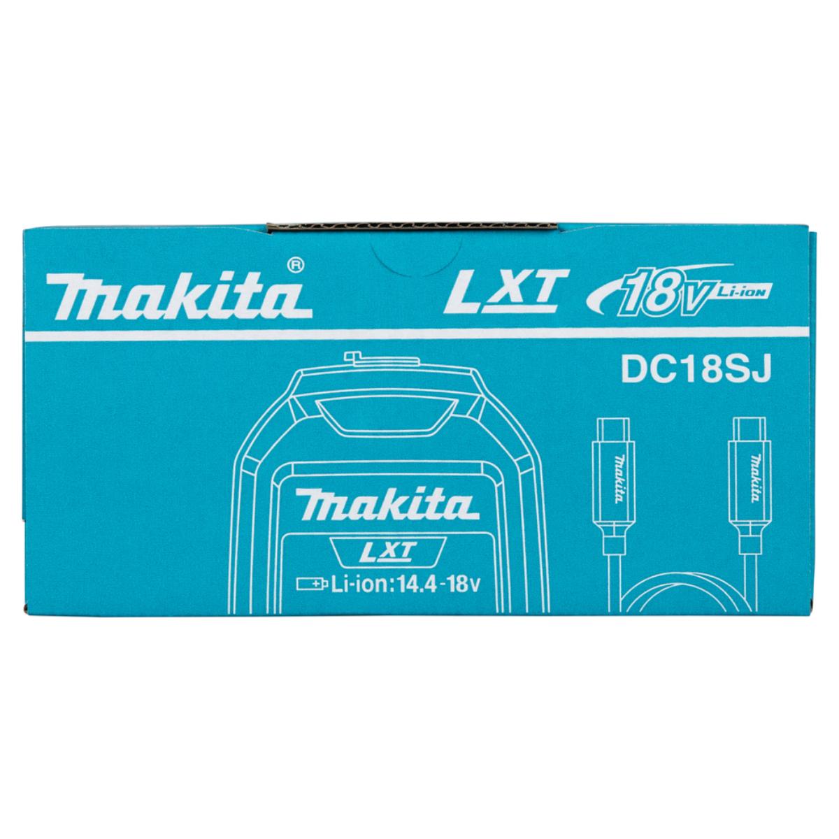 Makita USB-Ladegerät DC18SJ mit Kabel Power Delivery Li–Ion 14,4V–18V LXT DC18SJ