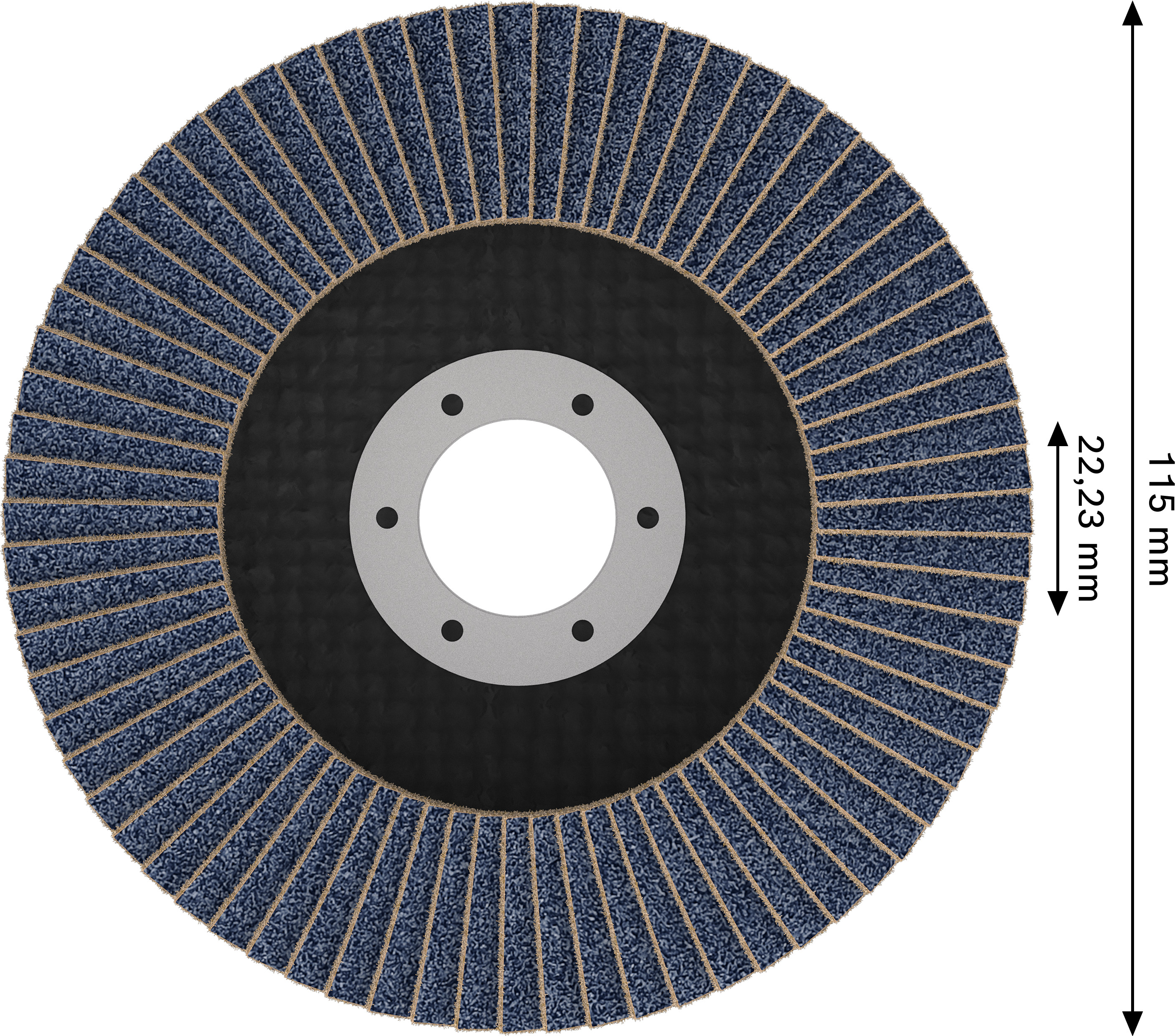 Bosch X451 Fächerschleifscheiben, 115mm, T29, K120