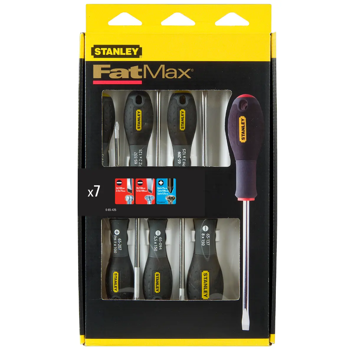 STANLEY FATMAX Schraubendreher-Set 7-teilig Schl. Phillips Pozidriv Qualitätsstahl