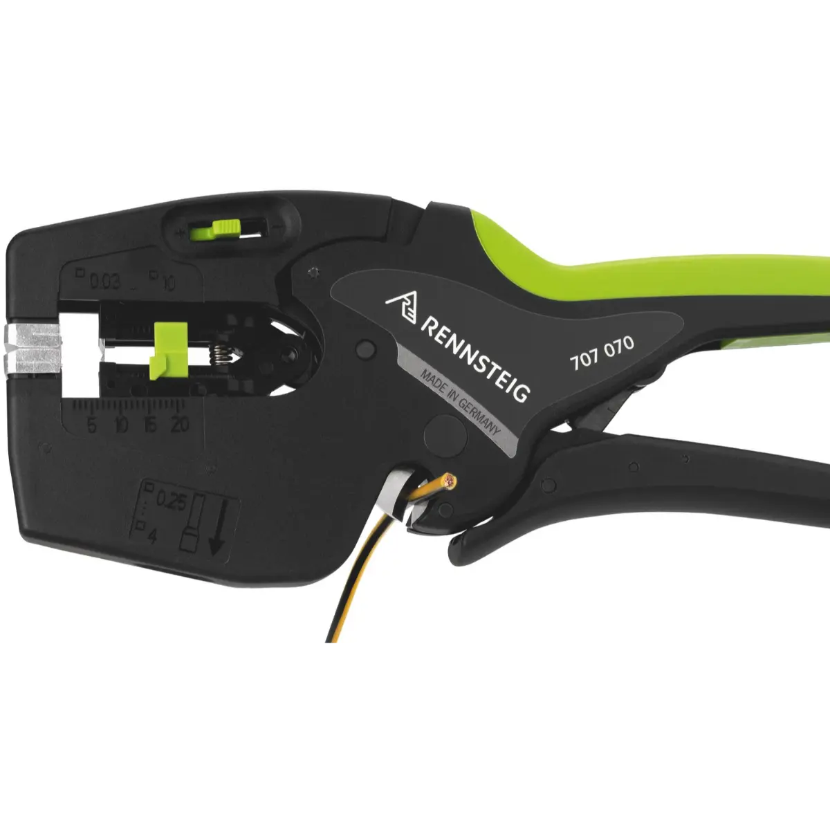 Rennsteig Multistrip® 10 plus, selbsteinstellende Abisolierzange 0,03 - 10,0 mm² mit Crimpfunktion