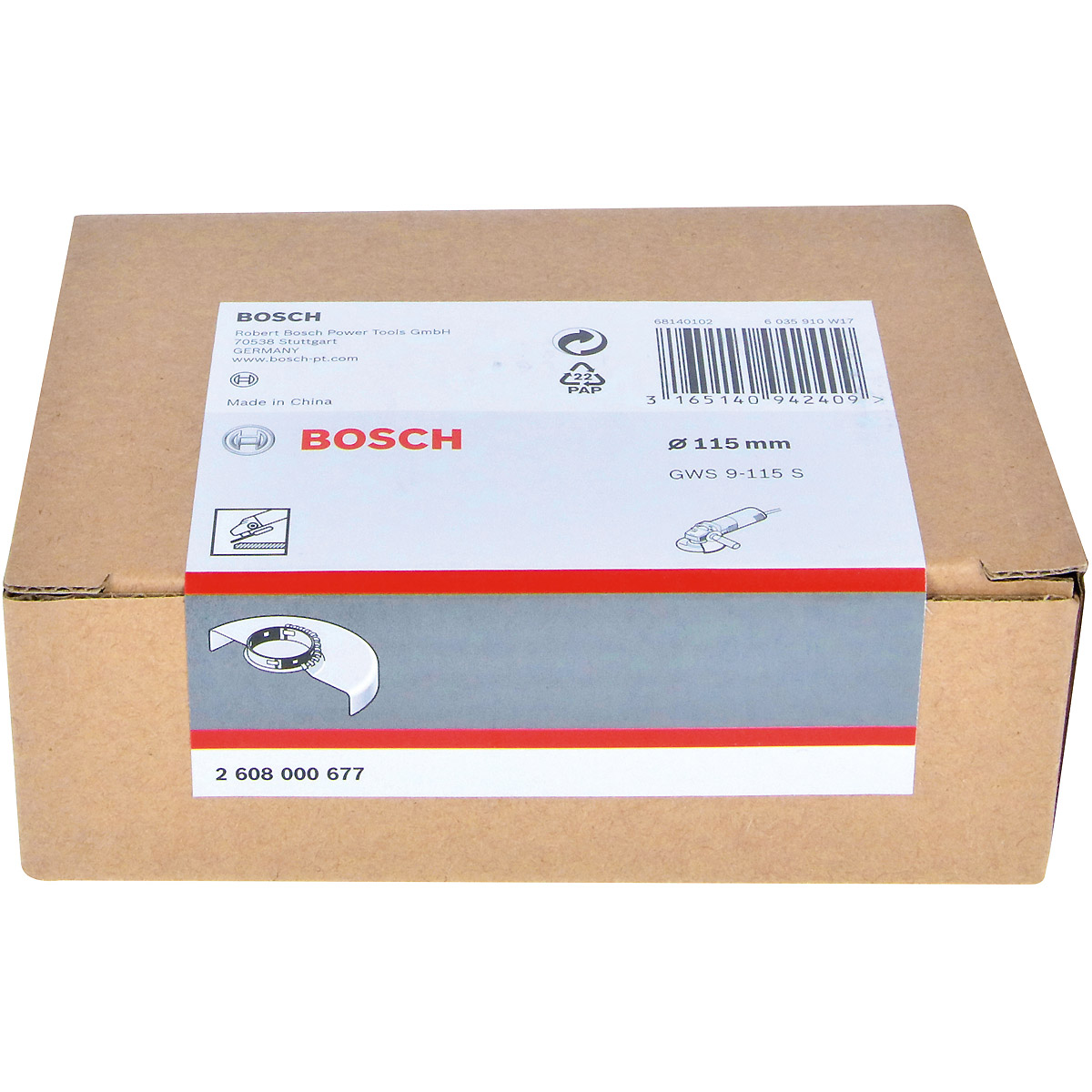 Bosch Schleifschutzhaube für GWS 9-115 P, GWS 9-115 S Professional, 115 mm