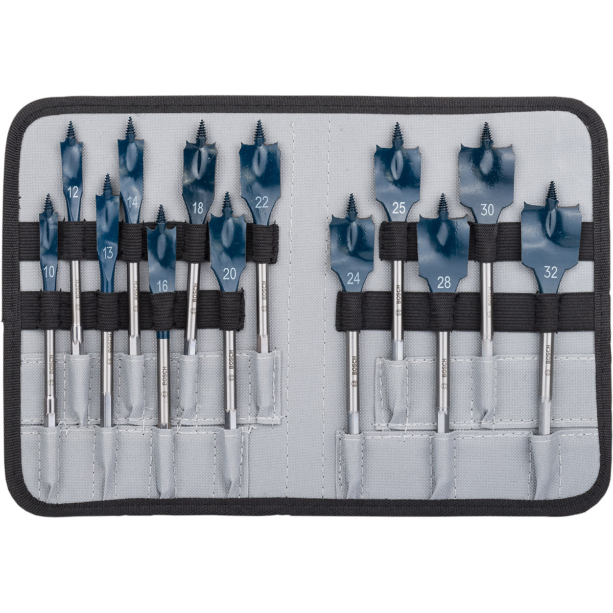 Bosch Flachfräsbohrer-Set Self Cut Speed, 13-teilig., 10-32mm