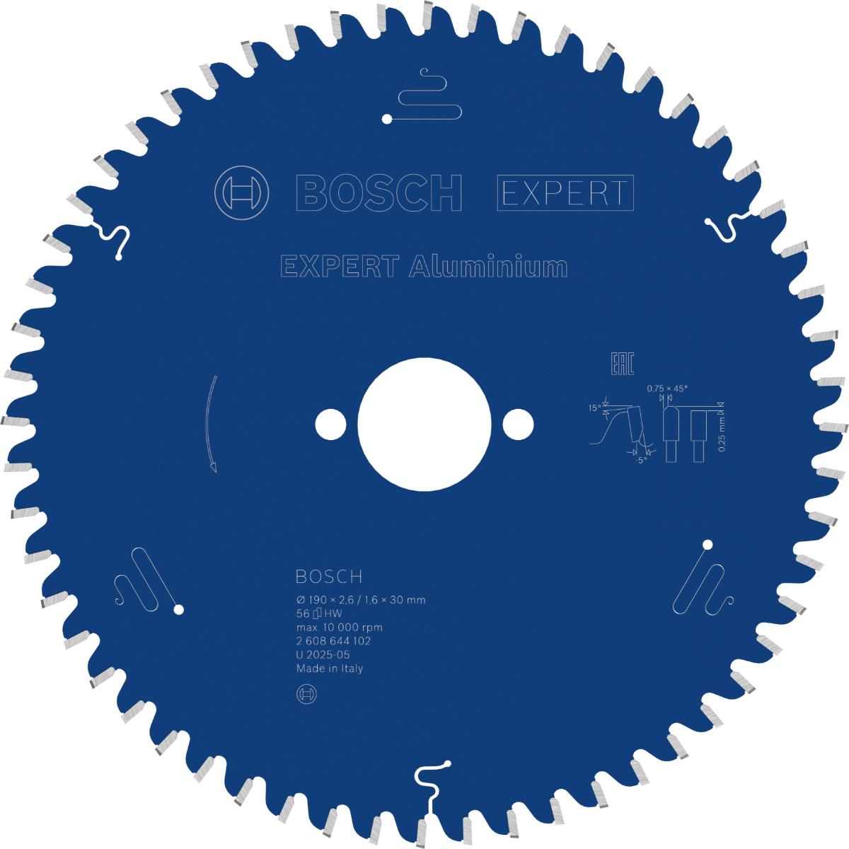 Bosch Kreissägeblatt Expert for Aluminium ø 190 mm