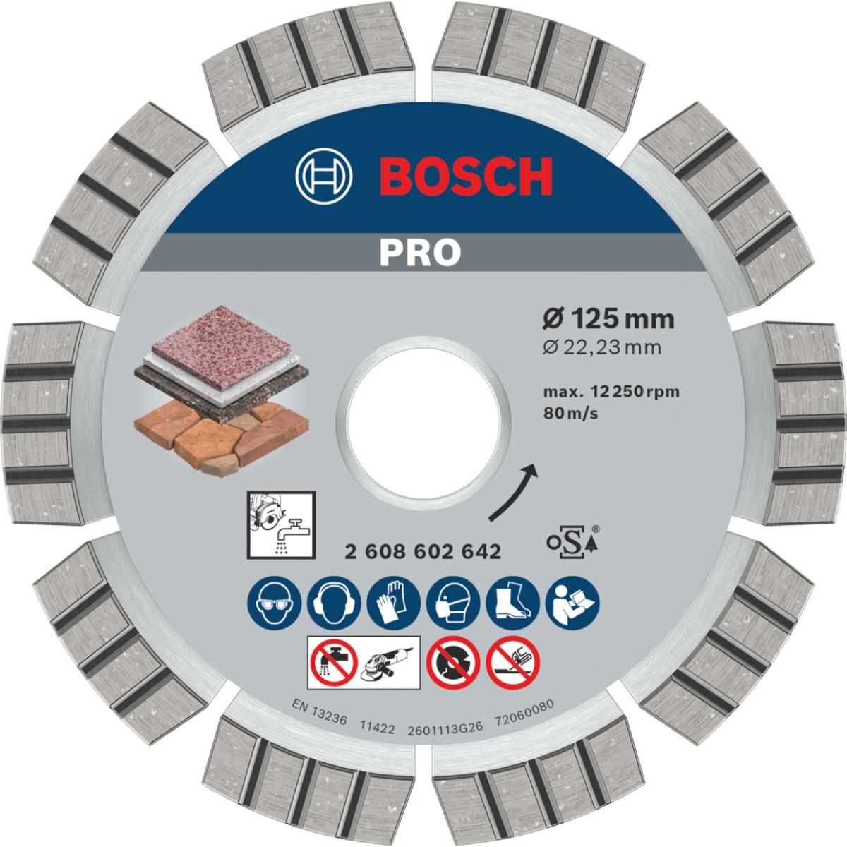 Bosch PRO Diamanttrennscheibe Best for Stone