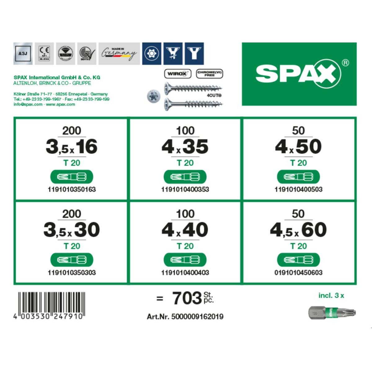 SPAX Montagekasten L-Boxx Mini Kunststoff T-Star Plus WIROX