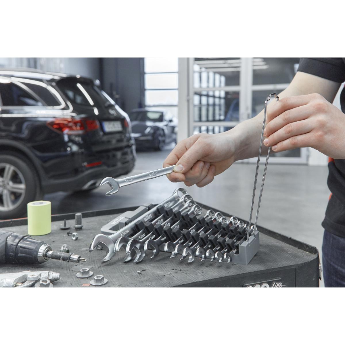 Wiha Ring-Gabelschlüssel Set 12-teilges Set in Halter