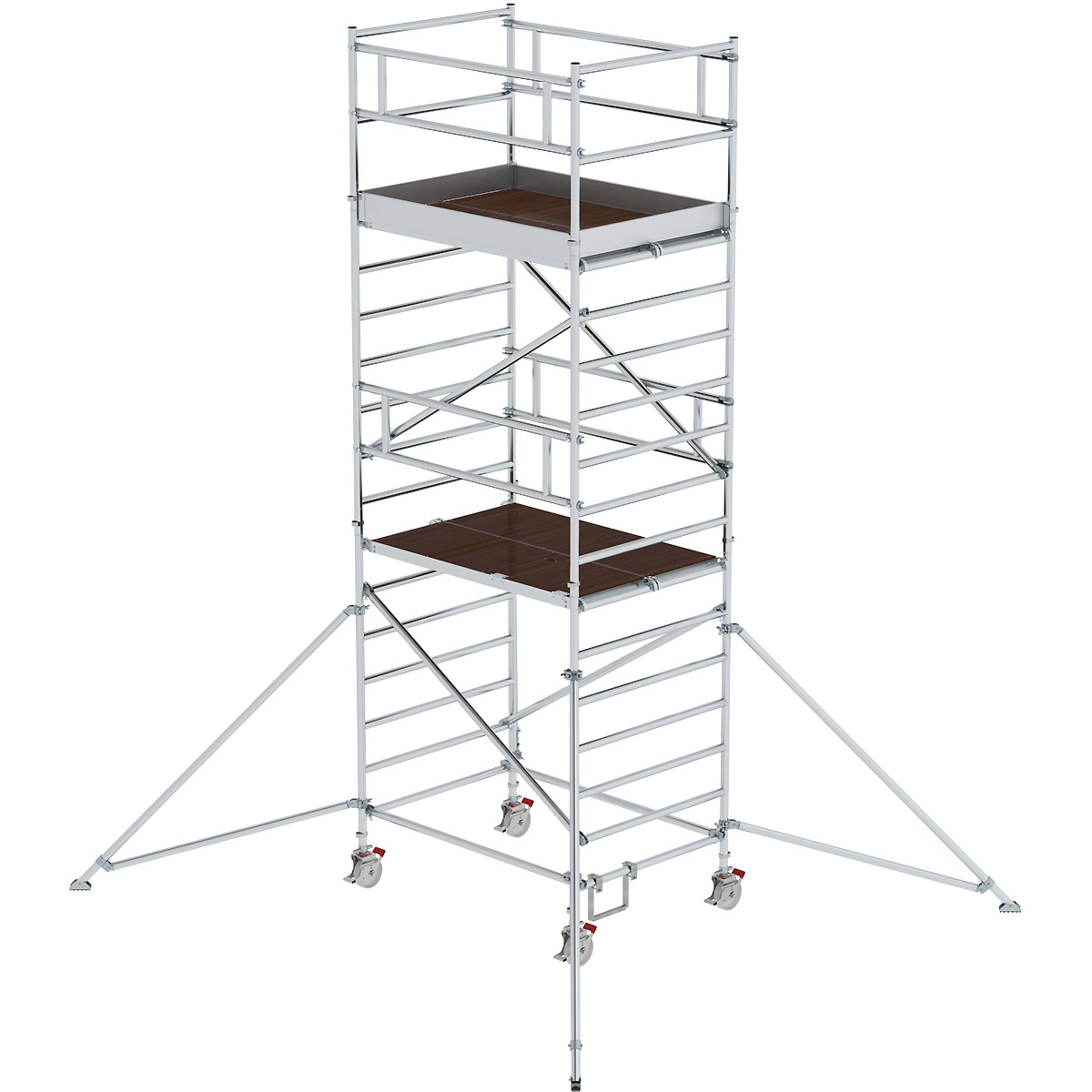 Munk Rollgerüst 1,35 x 1,80 m mit Ausleger & Doppel-Plattform