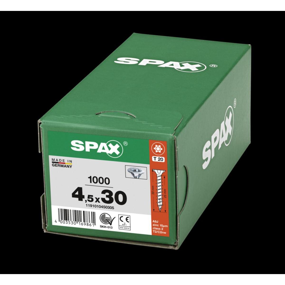 SPAX Senkmultikopf T-Star Plus T20 Vollgewinde WIROX, 1000 Stück