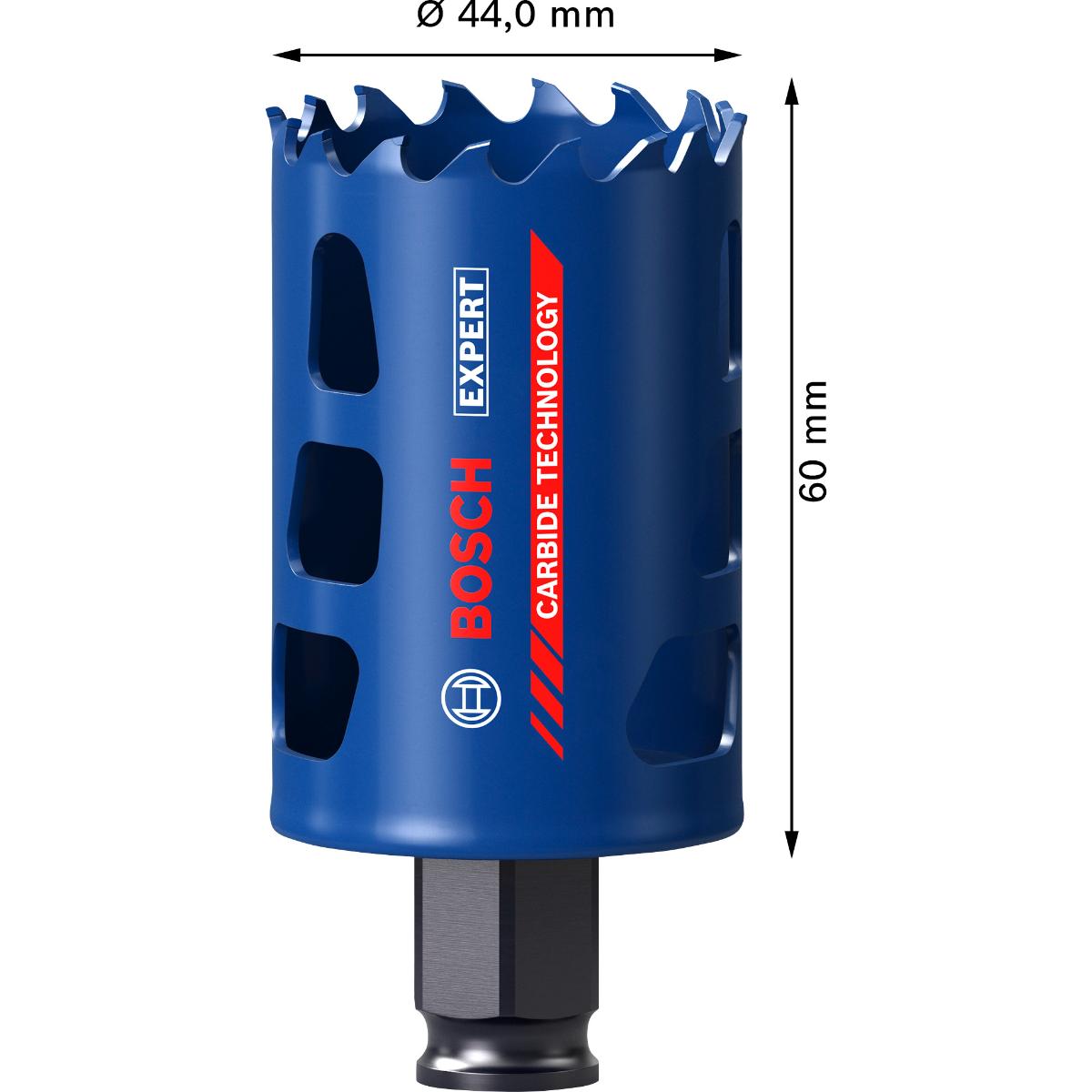 Bosch EXPERT Multi Material Power Change Plus-Lochsäge, 44 x 60 mm