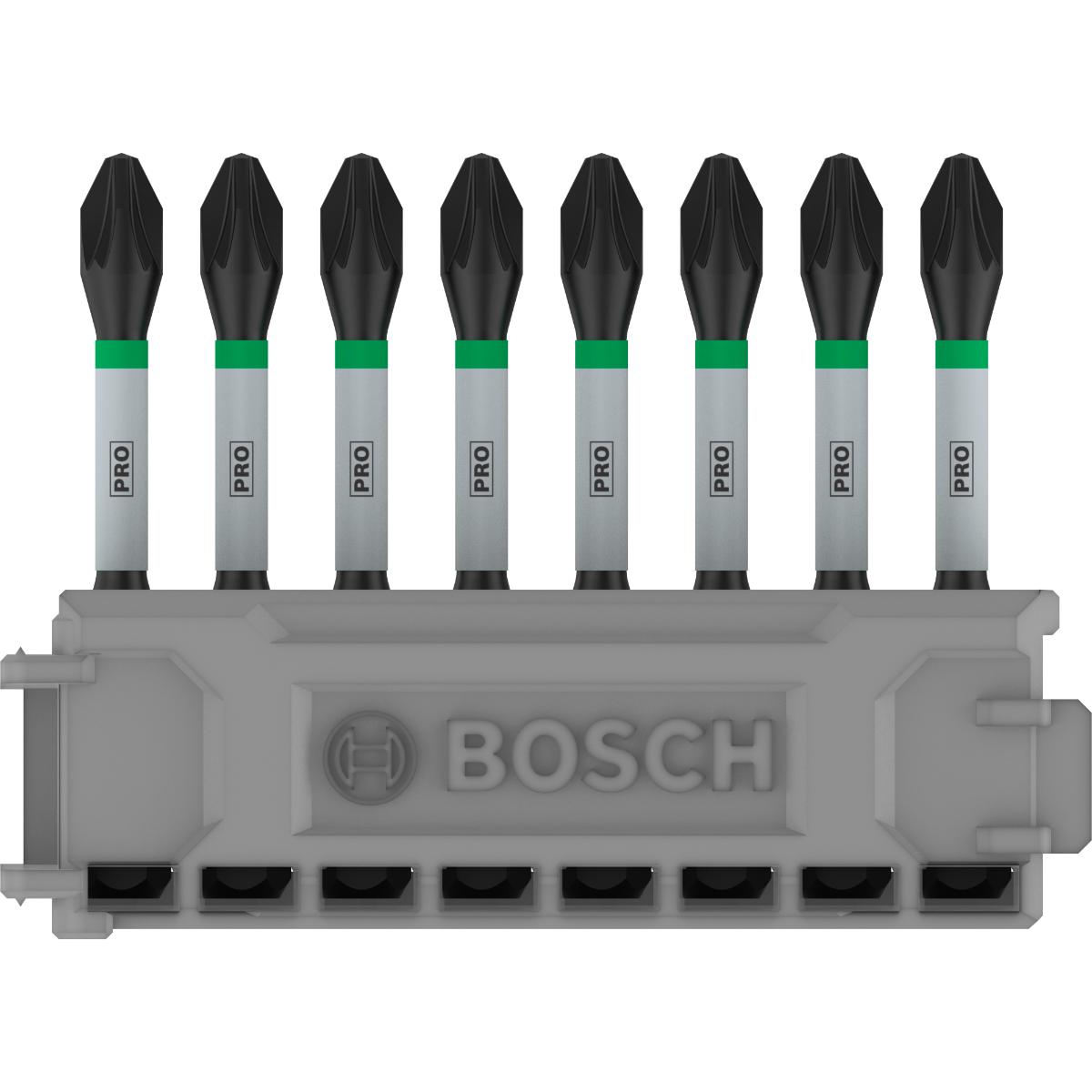 Bosch PRO Schrauberbit-Set Impact Control, 8-teilig, PZ2