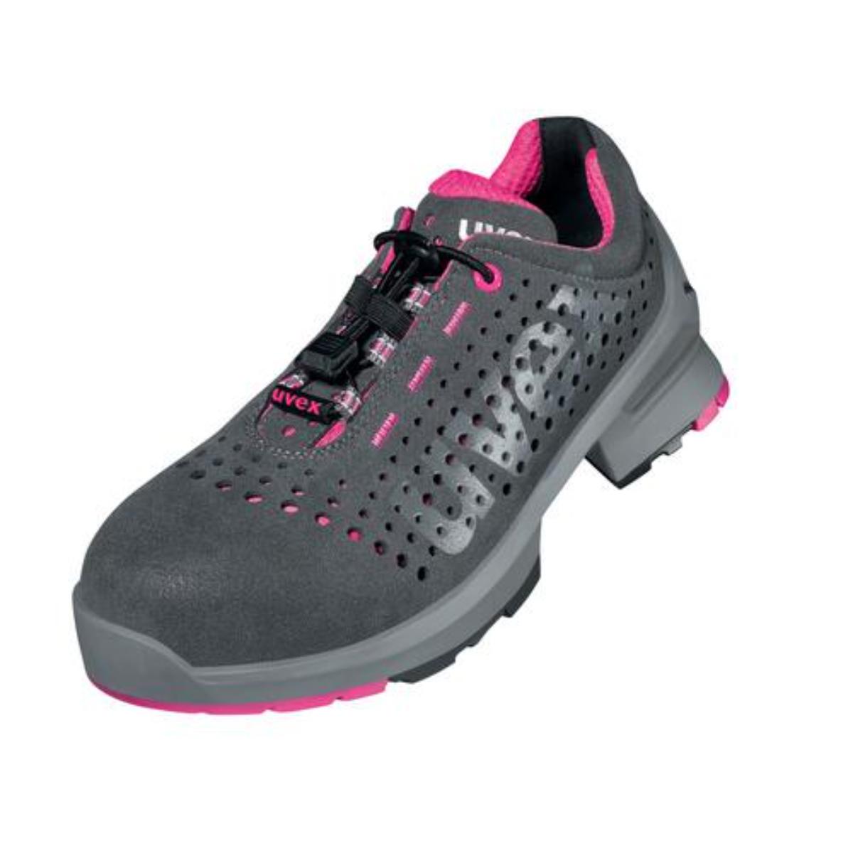 Chaussure de sécurité uvex 1 ladies S1 pour femme, demi-chaussure perforée