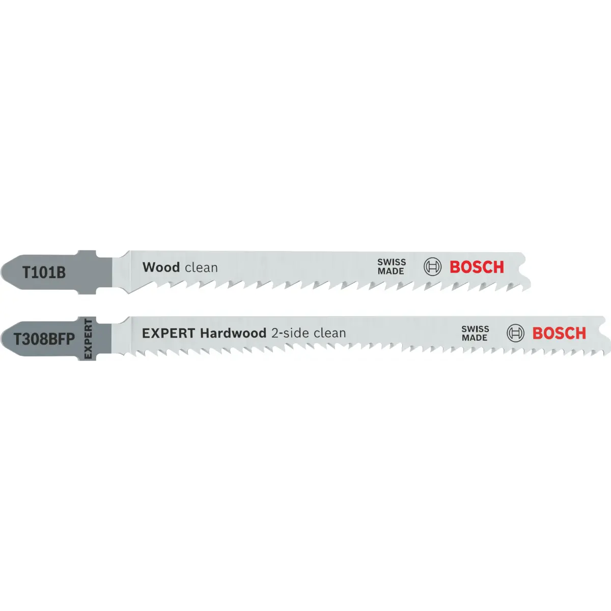 Bosch T101B und EXPERT Hardwood 2-side clean T308BFP StichsägeblätterSet, 26-tlg.