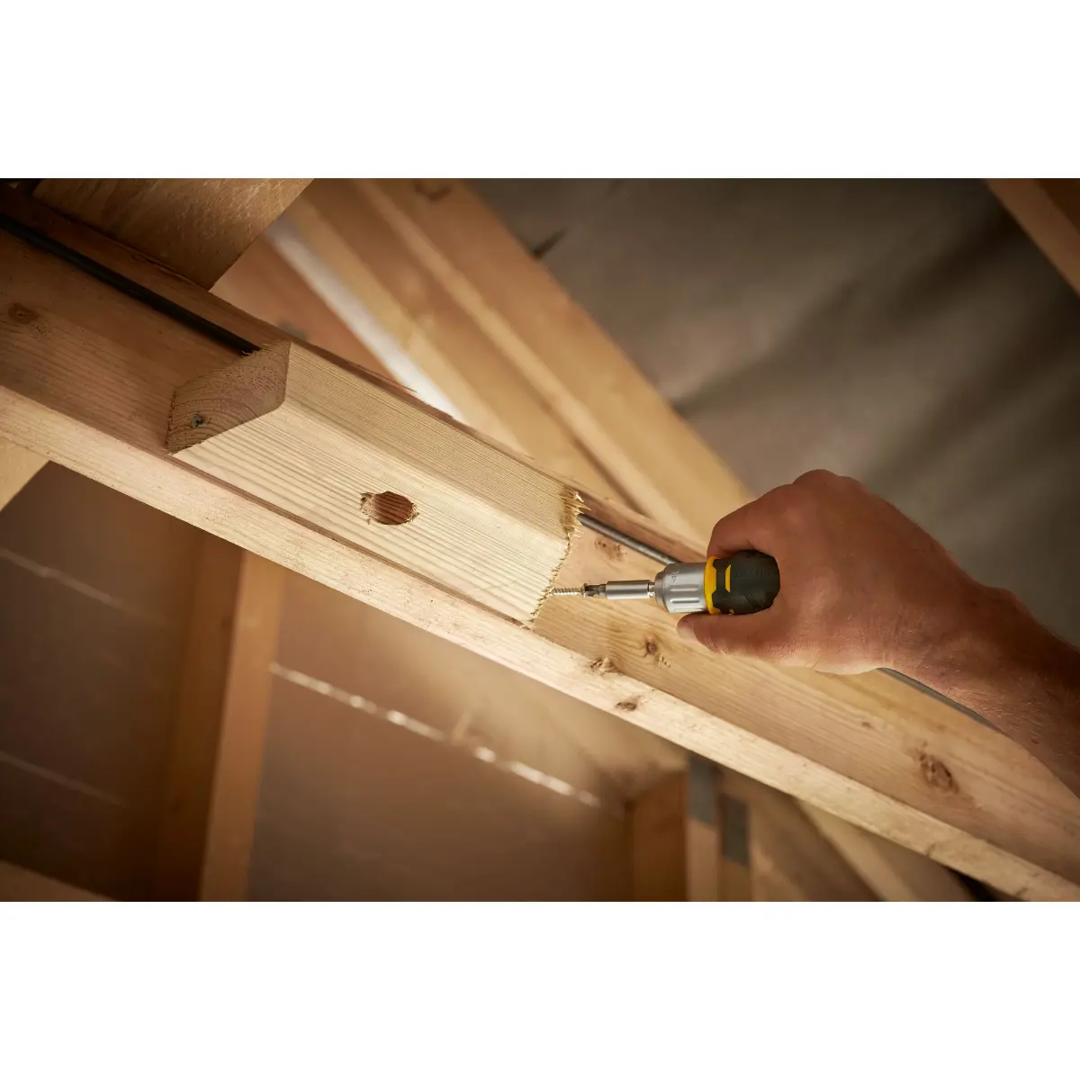 STANLEY FATMAX Bit-Schraubendreher kurz mit Ratsche 6 Bits: 5mm 6,5mm PH1, PH2, PZ1, PZ2