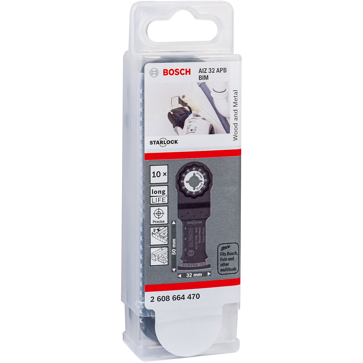 Bosch BIM Tauchsägeblatt AIZ 32 APB, Wood and Metal, 50 x 32 mm, PAK
