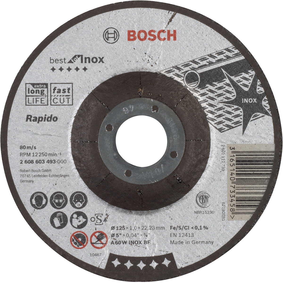 Bosch Trennscheibe gekröpft Best for Inox - Rapido A 60 W INOX BF