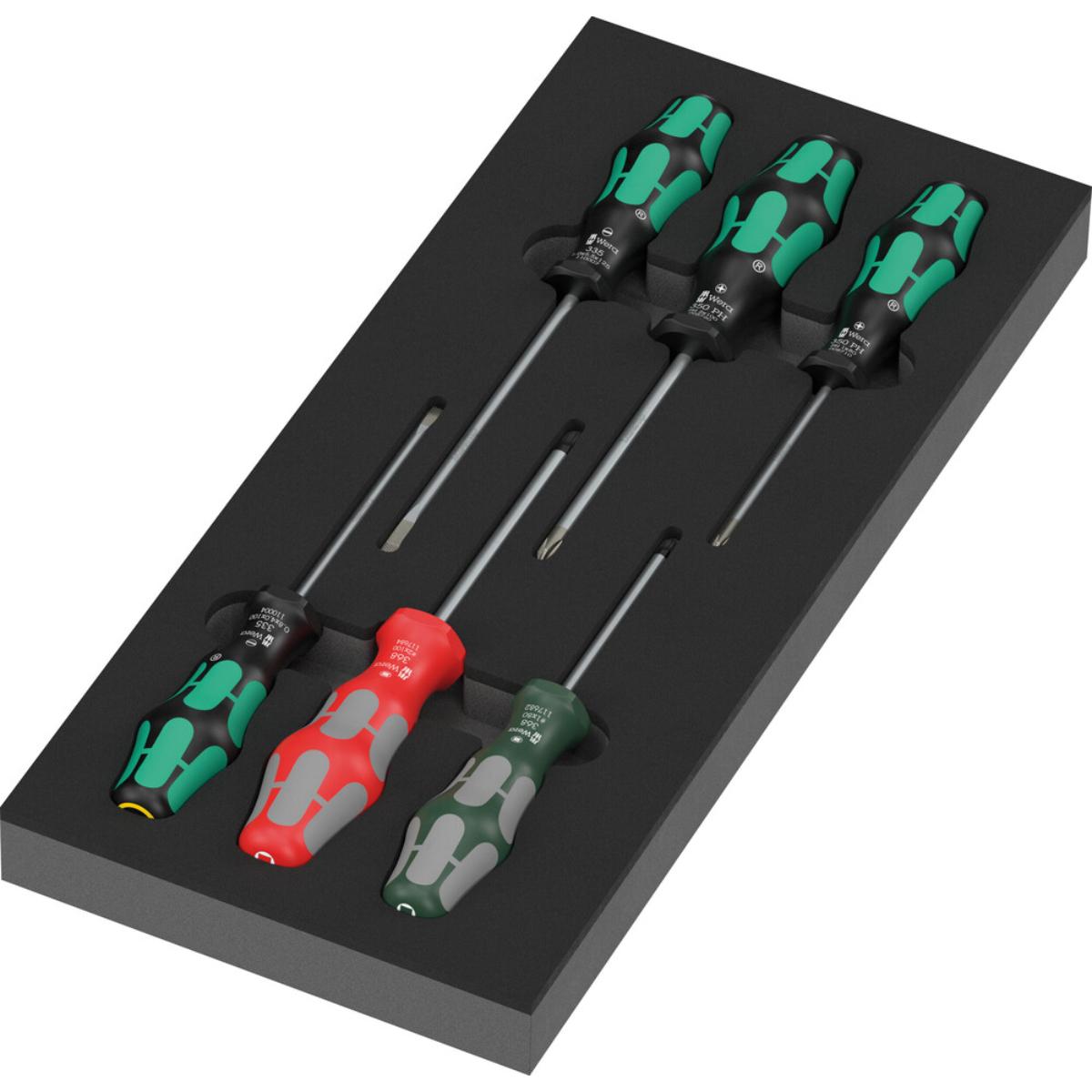 Wera 9719 Schaumstoffeinlage Schraubendreher Kraftform Serie 300 Set 3
