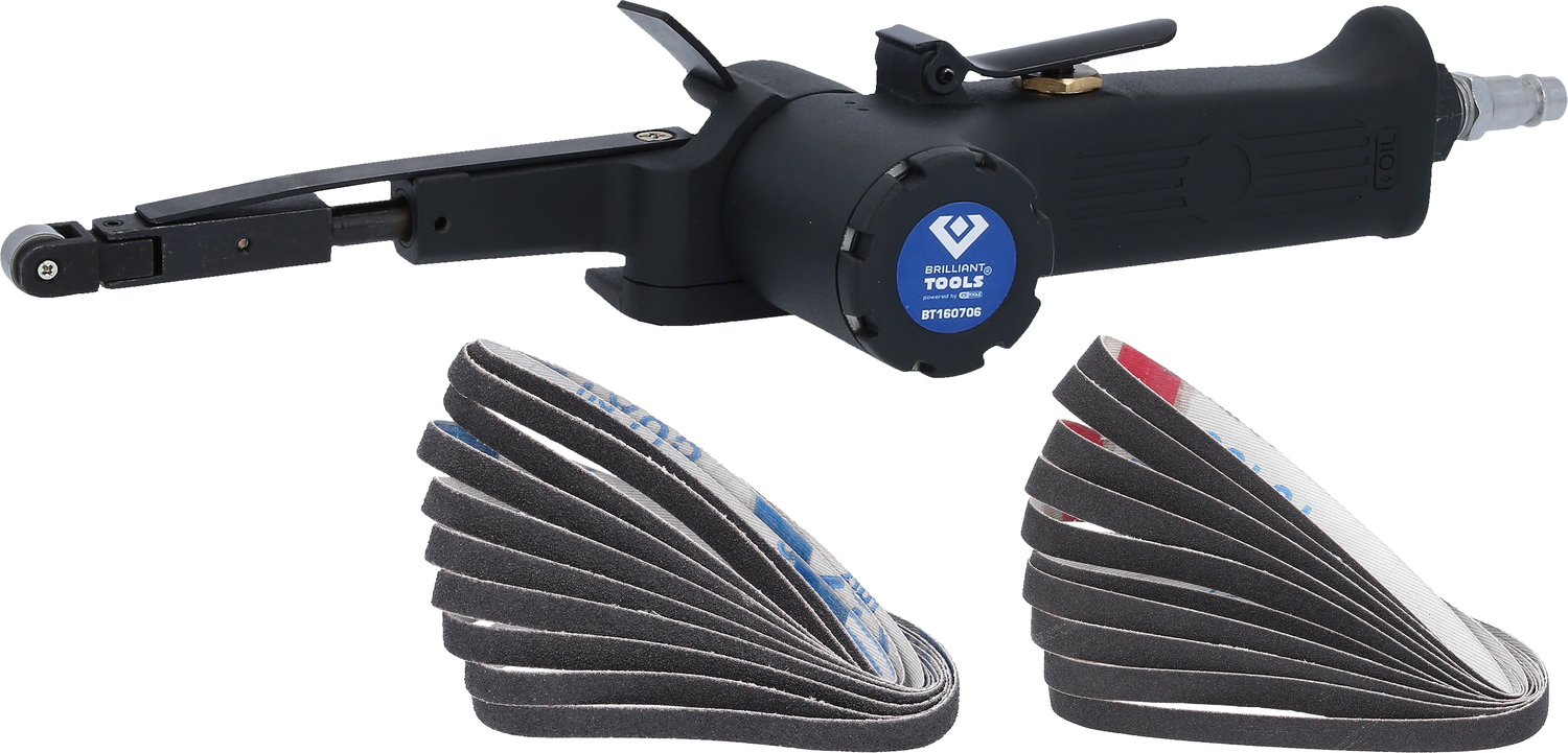 Brilliant Tools Druckluft-Bandschleifer 23-teiliges Set